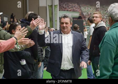 Pascal Donnadieu, entraîneur de l'équipe Nanterre 92 pendant la Ligue des Champions, Groupe D, match de basket-ball entre Nanterre 92 et Telekom paniers Bonn le 24 janvier 2018 au Palais des Sports Maurice Thorez à Nanterre, France - photo I-HARIS / DPPI Banque D'Images