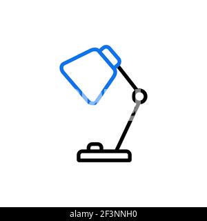 Icône de contour de la lampe de la table. Panneau de l'espace de travail. Symbole graphique pour la conception de votre site Web, votre logo, votre application, votre interface utilisateur. Illustration vectorielle, EPS10. Illustration de Vecteur