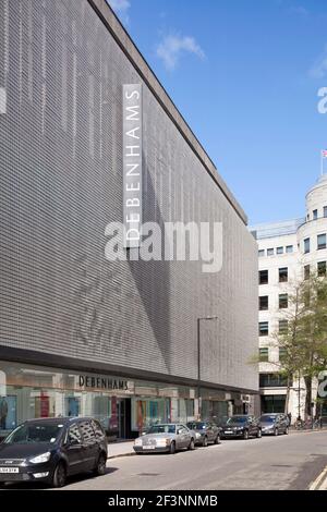 Wates Construction a réaménagé un bâtiment existant des années 1960 pour British Land sur Oxford Steet à Londres, en utilisant des façades cinétiques et de nouvelles G pleine hauteur Banque D'Images