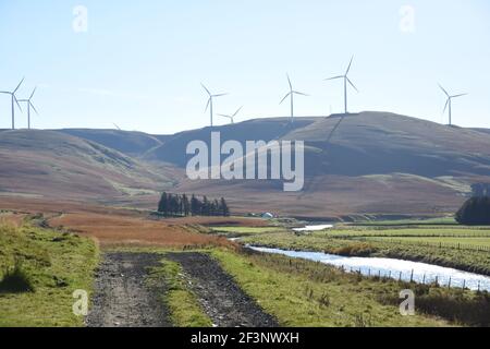 Clyde Windfarm, Crawford, South Lanarkshire Banque D'Images