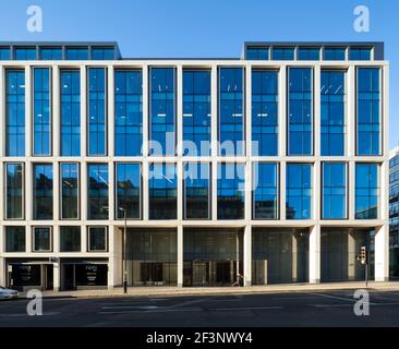 95, rue Wigmore. Développement de nouveaux bureaux pour Great Portland Estates sur Wigmore St. Banque D'Images