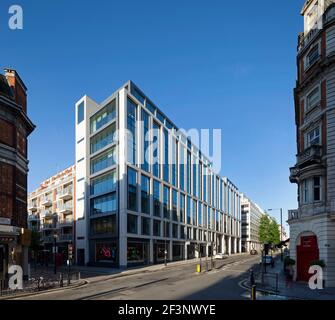 95, rue Wigmore. Développement de nouveaux bureaux pour Great Portland Estates sur Wigmore St. Banque D'Images