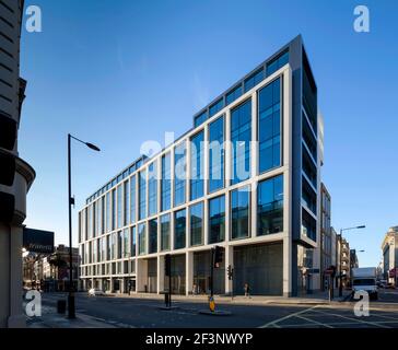 95, rue Wigmore. Développement de nouveaux bureaux pour Great Portland Estates sur Wigmore St. Banque D'Images