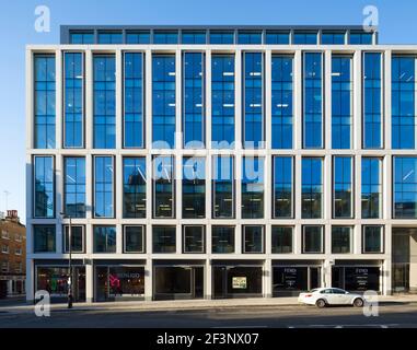 95, rue Wigmore. Développement de nouveaux bureaux pour Great Portland Estates sur Wigmore St. Banque D'Images