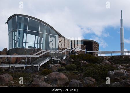 Point d'observation sur le mont Wellington en Tasmanie Banque D'Images