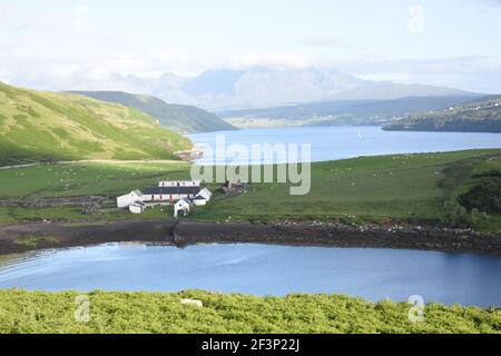 Ferme de Gesto, Struan, île de Skye Banque D'Images