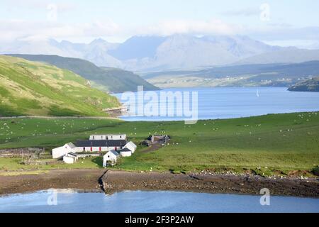 Ferme de Gesto, Struan, île de Skye Banque D'Images