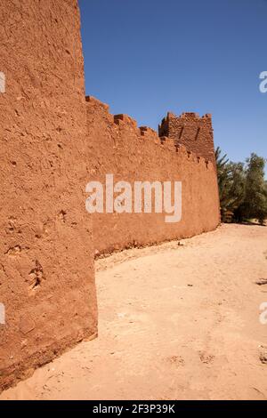 Ville fortifiée d'ait-Benhaddou au Maroc Banque D'Images