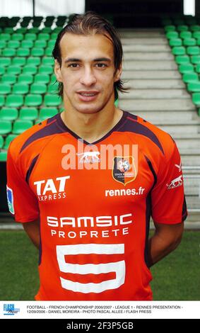 FOOTBALL - CHAMPIONNAT DE FRANCE 2006/2007 - LIGUE 1 - RENNES PRÉSENTATION - 12/09/2006 - DANIEL MOREIRA - PHOTO PASCAL ALLEE / FLASH APPUYEZ SUR # 40002396 022 Banque D'Images