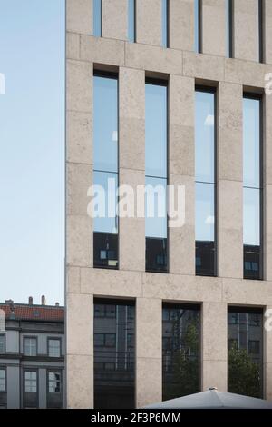 Jacob-und-Wilhelm-Grimm-Zentrum, Berlin, Allemagne, par Max Dudler Banque D'Images