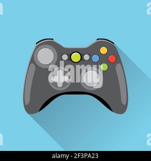 Icône du contrôleur de jeu vidéo. Illustration de Vecteur
