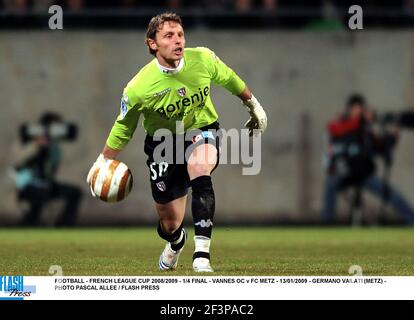 Maillot Vannes Adidas Finale Coupe De La Ligue 2009 - Porté Par Gimbert - Taille L