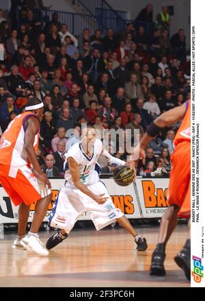 BASKET BALL - SEMAINE DES AS 2007 - NANCY (FRA) - JOUR 4 - 11/02/2007 - PHOTO : PASCAL ALLEE / SPORTS CHAUDS / DPPI FINAL - LE MANS V ROANNE - DEWARICK SPENCER (ROANNE) Banque D'Images