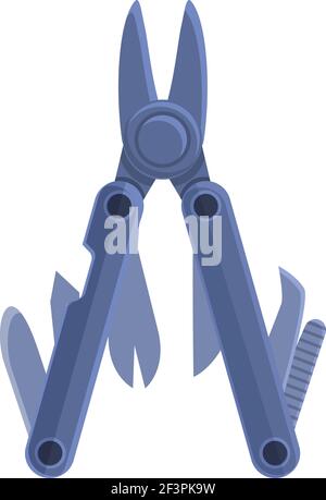 Icône du multitool de la pince de survie. Dessin animé de la pince de survie icône vectorielle multitool pour la conception de sites Web isolée sur fond blanc Illustration de Vecteur