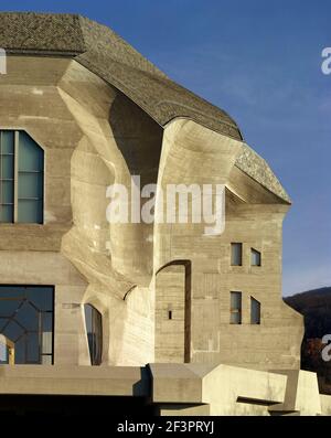 Goethesanum in Dornach, Schweiz,Außenansicht/Detail,Rudolf Steiner, 1928 Banque D'Images