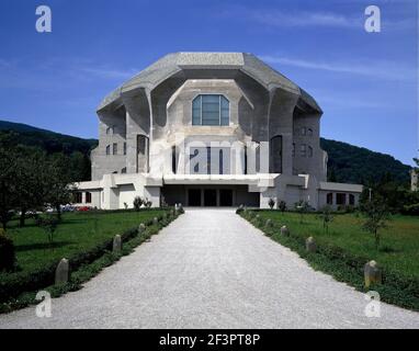Goethesanum in Dornach, Schweiz,Eingang,Rudolf Steiner, 1928 Banque D'Images