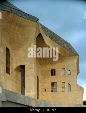 Goethesanum in Dornach, Schweiz,Außenansicht/Detail,Rudolf Steiner, 1928 Banque D'Images