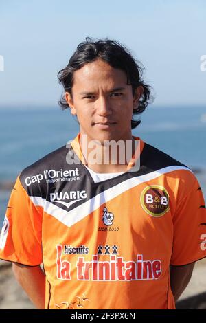 FOOTBALL - CHAMPIONNAT DE FRANCE 2009/2010 - L1 - FC LORIENT PRÉSENTATION - 4/10/2009 - PHOTO PASCAL ALLEE / FLASH PRESS - MARAMA VAHIRUA Banque D'Images