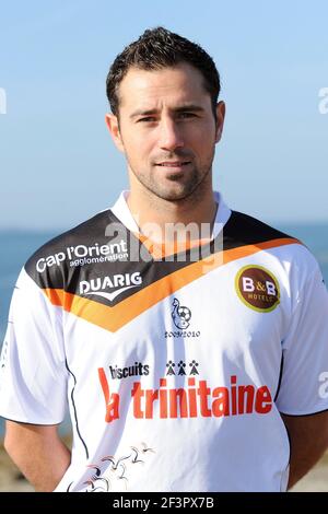 FOOTBALL - CHAMPIONNAT DE FRANCE 2009/2010 - L1 - FC LORIENT PRÉSENTATION - 4/10/2009 - PHOTO PASCAL ALLEE / FLASH PRESS - ALBAN JOINEL Banque D'Images