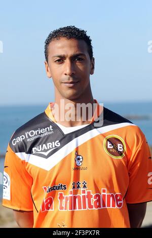 FOOTBALL - CHAMPIONNAT DE FRANCE 2009/2010 - L1 - FC LORIENT PRÉSENTATION - 4/10/2009 - PHOTO PASCAL ALLEE / FLASH PRESS - JAMES FANCHONE Banque D'Images