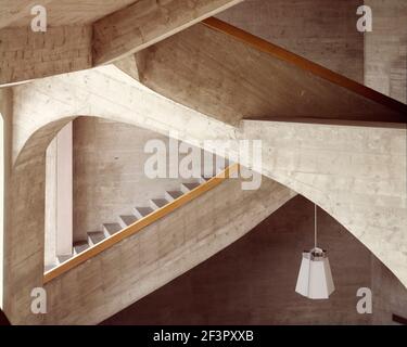 Goethesanum in Dornach, Schweiz, Treppenhaus, Rudolf Steiner, 1928 Banque D'Images