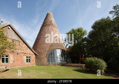 Glasturm, Petershagen-Oven, Glash¸tte Gernheim, LWL-Industriemuseum Banque D'Images