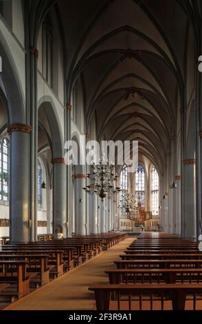 Blick nach Osten, Kleve, Probsteikirche St. Mariae Himmelfahrt Banque D'Images