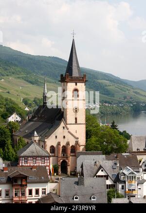 Blick von Westen, Lorch, Pfarrkirche St. Martin Banque D'Images