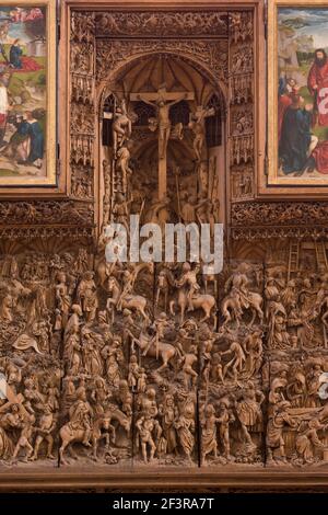 Hochaltar (1488-1506), Mittelteil von Ludwig Jupas, Kalkar, Saint-Nicolaikirche Banque D'Images