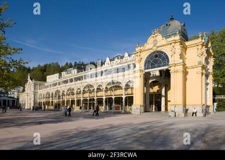 Marienbad Tschechische Republik  Hauptkolonade erbaut ca. 1889 wiedererˆffnet 1981, Marienbad, Kuranlage Banque D'Images