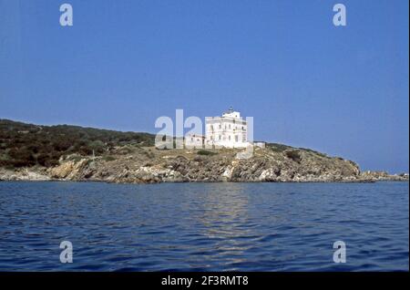 Île de Santa Maria, archipel de la Maddalena, Sardaigne, Italie (scanné à partir de colorslide) Banque D'Images