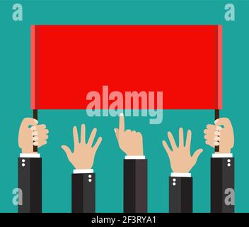 Businessmans mains, gestes. Illustration de Vecteur