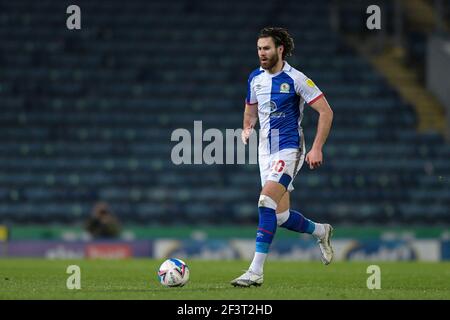 Blackburn, Royaume-Uni. 17 mars 2021. Ben Brereton #20 de Blackburn Rovers court avec le ballon à Blackburn, Royaume-Uni le 3/17/2021. (Photo de Simon Whitehead/News Images/Sipa USA) crédit: SIPA USA/Alay Live News Banque D'Images