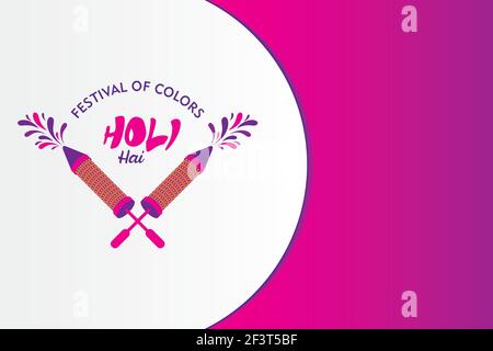 Illustration vectorielle pour le festival indien pour Happy Holi card Illustration de Vecteur