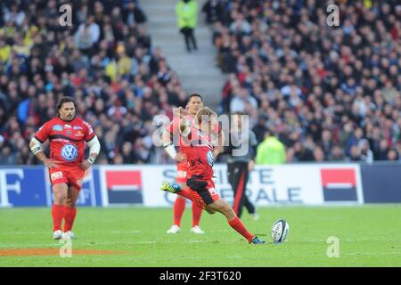 RUGBY - CHAMPIONNAT FRANÇAIS 2012/2013 - TOP 14 - 1/2 FINALE - RC TOULON / STADE TOULOUSAIN - 24/05/2013 - NANTES (FRA) - PHOTO PASCAL ALLEE / DPPI - JONNY Wilkinson (RCT) Banque D'Images