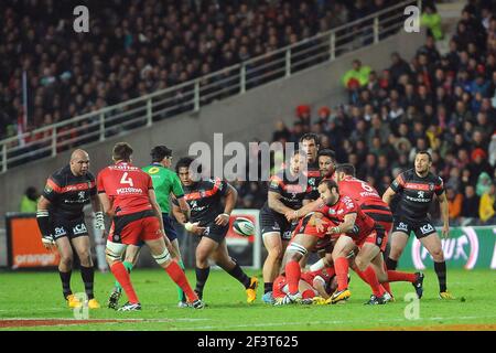 RUGBY - CHAMPIONNAT FRANÇAIS 2012/2013 - TOP 14 - 1/2 FINALE - RC TOULON / STADE TOULOUSAIN - 24/05/2013 - NANTES (FRA) - PHOTO PASCAL ALLEE / DPPI - FREDERIC Michalak (RCT) Banque D'Images