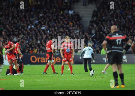 RUGBY - CHAMPIONNAT FRANÇAIS 2012/2013 - TOP 14 - 1/2 FINALE - RC TOULON / STADE TOULOUSAIN - 24/05/2013 - NANTES (FRA) - PHOTO PASCAL ALLEE / DPPI - JONNY Wilkinson (RCT) Banque D'Images