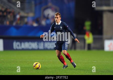 Antoine Griezmann de France lors du match de football international 2014 entre la France et l'Albanie le 14 novembre 2014 à la route de Lorient à Rennes, France. Photo Pascal allée / DPPI Banque D'Images