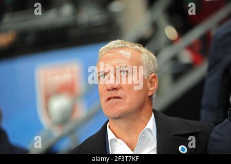 Didier Deschamps, entraîneur en chef de la France, lors du match international de football 2014 entre la France et l'Albanie, le 14 novembre 2014, sur la route de Lorient à Rennes, en France. Photo Pascal allée / DPPI Banque D'Images