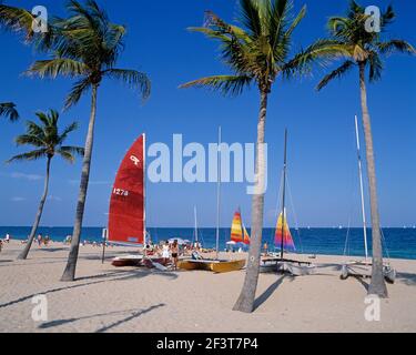 ÉTATS-UNIS. Floride. Miami. Hollywood Beach. Banque D'Images