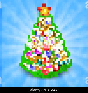 Arrière-plan de l'arbre de Noël Illustration de Vecteur