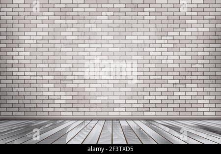 Chambre en brique blanche. Vecteur. Illustration de Vecteur