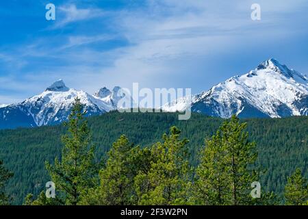 Chaîne Tantalus, montagnes côtières, Colombie-Britannique, Canada Banque D'Images