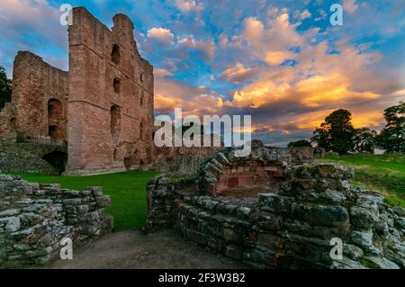 Le Château de Norham, Northumberland, England Banque D'Images