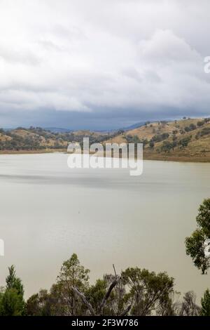 Barrage du lac Windamere près de Mudgee dans la région de Nouvelle-Galles du Sud, Australie Banque D'Images