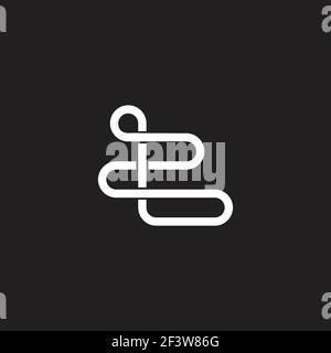 lettres t2 infinity 3d lignes géométrique logo vecteur Illustration de Vecteur