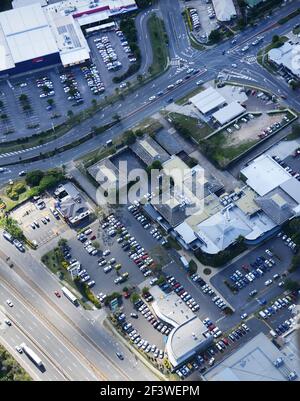 Vues aériennes de la banlieue sud de Brisbane, Australie. Banque D'Images