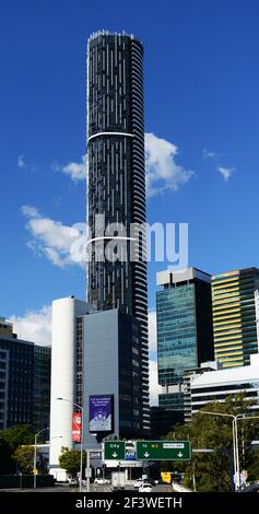 La tour Infinity dans le quartier central des affaires de Brisbane. Banque D'Images