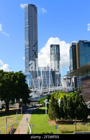 La tour Infinity dans le quartier central des affaires de Brisbane. Banque D'Images