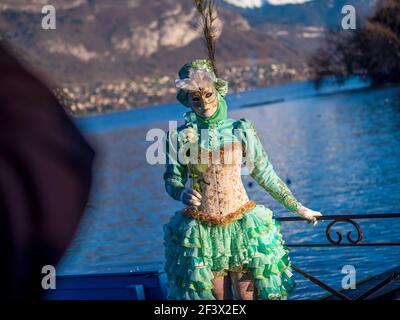 Annecy (centre-est de la France), le Carnaval vénitien Banque D'Images